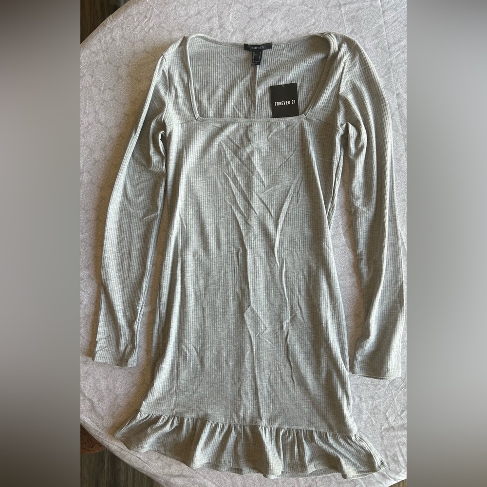 NWT Forever 21 Ruffled Bodycon Mini Dress